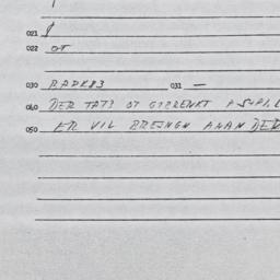 Eastern questionnaire, answ...
