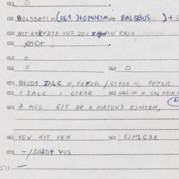Eastern questionnaire, answ...