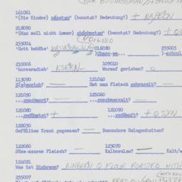 Western questionnaire, answ...