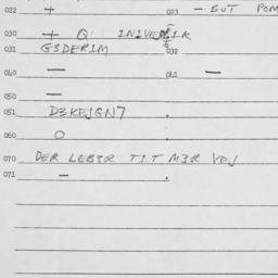 Eastern questionnaire, answ...
