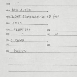 Eastern questionnaire, answ...