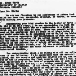 Letter from Gunnar Myrdal t...