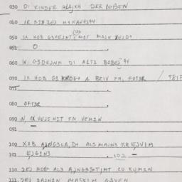 Eastern questionnaire, answ...