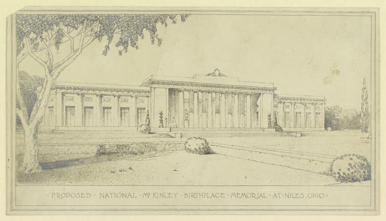 Proposed National McKinley Birthplace Memorial at Niles, Ohio
