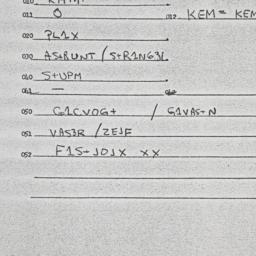 Eastern questionnaire, answ...