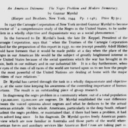 Review of AN AMERICAN DILEM...
