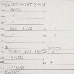 Eastern questionnaire, answ...
