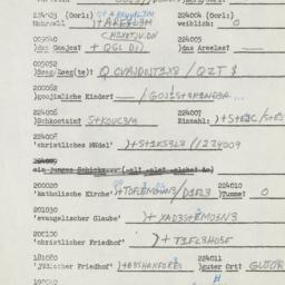 Western questionnaire, answ...