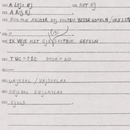 Eastern questionnaire, answ...