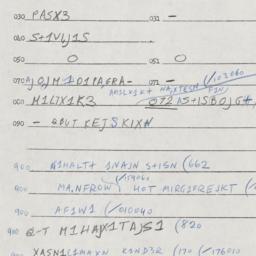 Eastern questionnaire, answ...