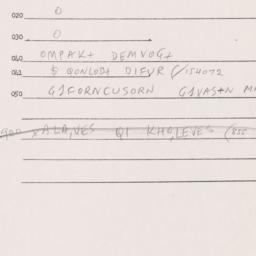 Eastern questionnaire, answ...