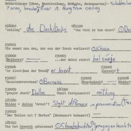 Western questionnaire, answ...