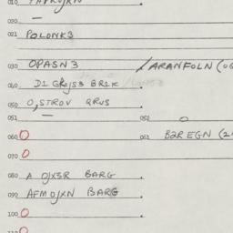 Eastern questionnaire, answ...