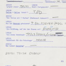 Western questionnaire, answ...