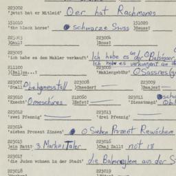 Western questionnaire, answ...