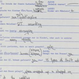 Western questionnaire, answ...