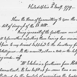[Document, 1779 January 03]