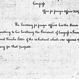 [Document, 1785 April 26]
