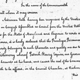 Document, 1785 August 17