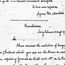 [Document, 1785 August 10]
