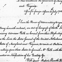 Document, 1785 July 15