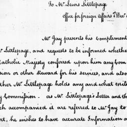 [Document, 1785 December 01]