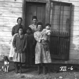 Native American Family in f...