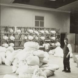 Three Men with Laundry