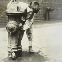 Boy with Fire Hydrant