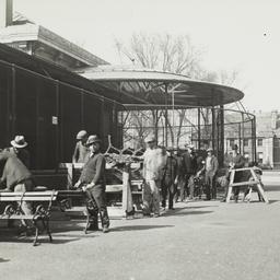 Men near Benches at New Yor...