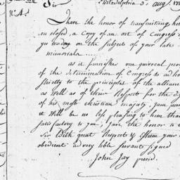 [Document, 1779 August 03]