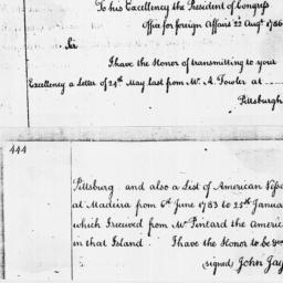 [Document, 1786 August 22]