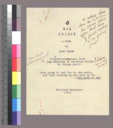 Title page, manuscript