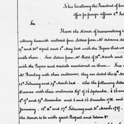 [Document, 1787 July 06]
