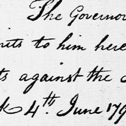 [Document, 1796 June 04]