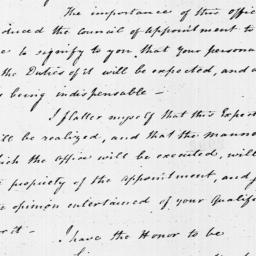 [Document, 1796 February 22]