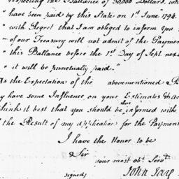 Document, 1798 January 13