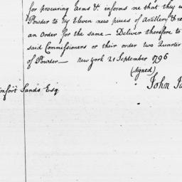 Document, 1796 September 21