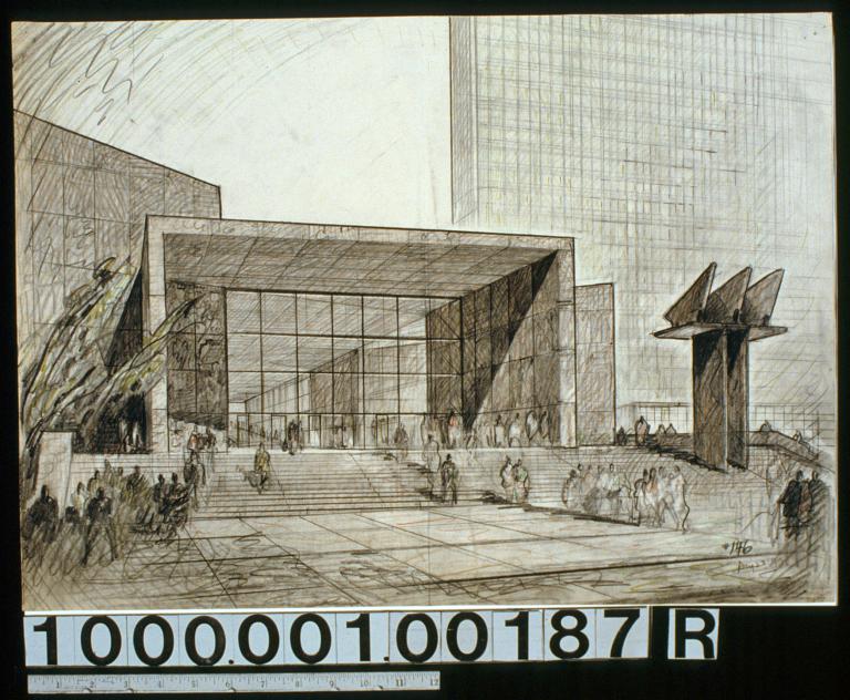 United Nations New York N.Y. .Design Dev. Drawing 1947 DLC