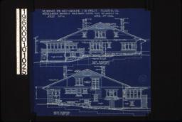 East elevation\, west elevation : Sheet no. 6\,