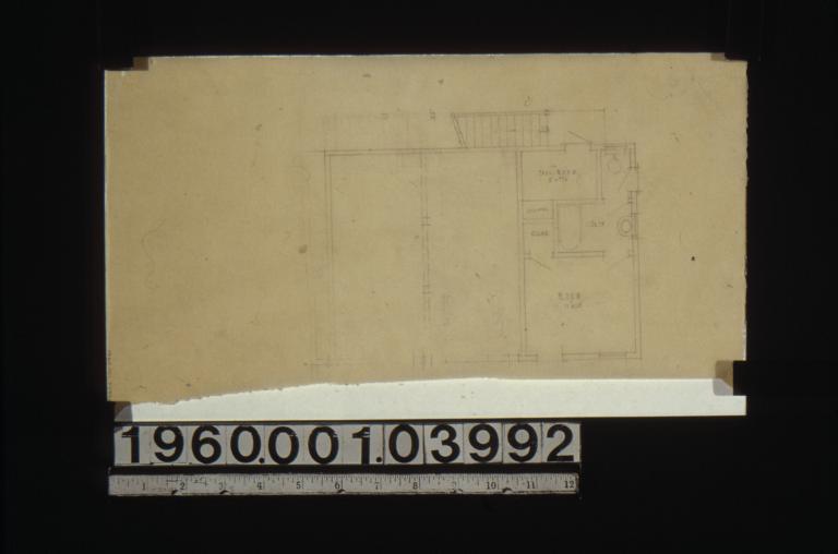 Garage -- partial second floor plan