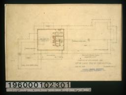 Sketch of residence -- second flloor plan.