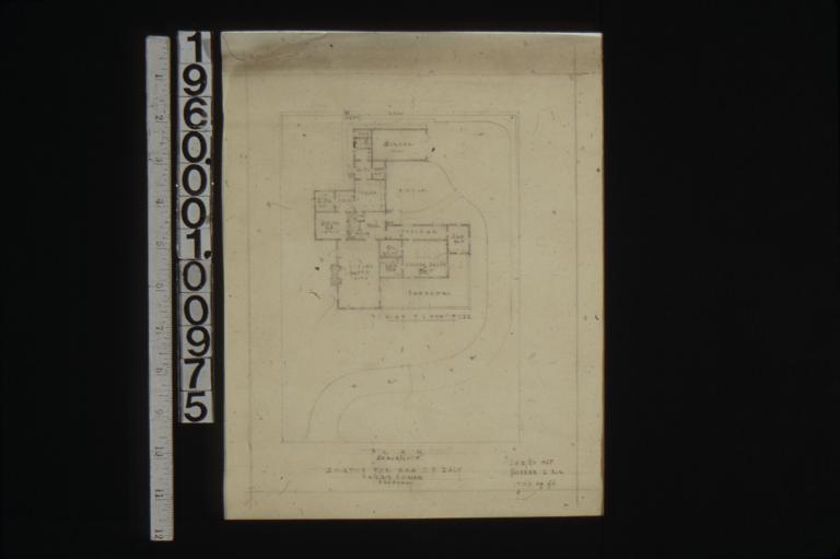 First floor plan showing grounds\, scheme 6 R2.