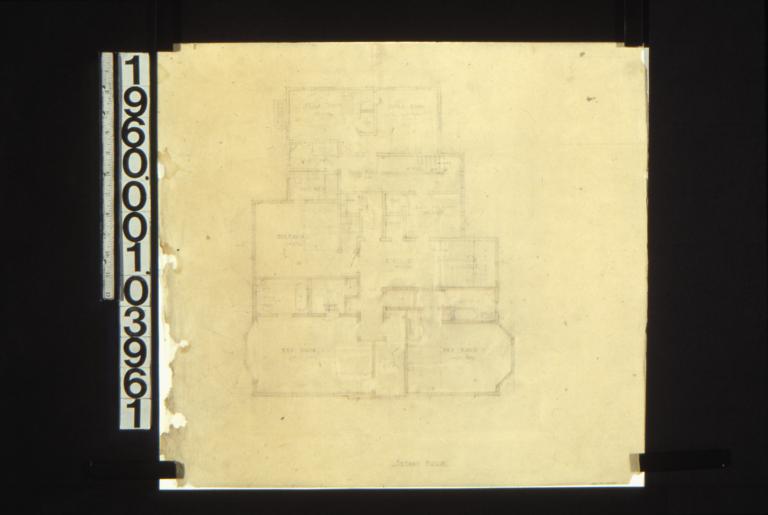Sketch of second floor plan