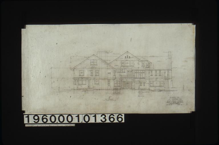 West elevation : Sheet no. 7.