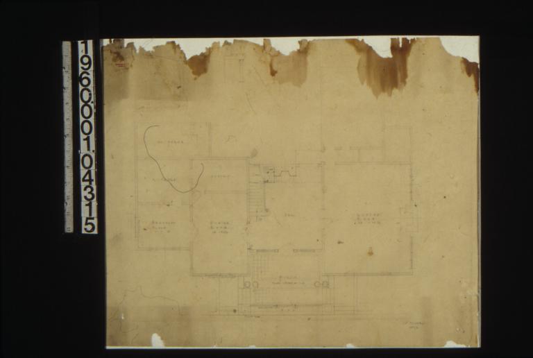 1st floor plan\, unidentified sketch