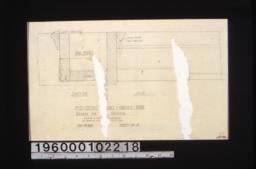 F.S. details of beams in garden room -- section\, side : Sheet no. 15.