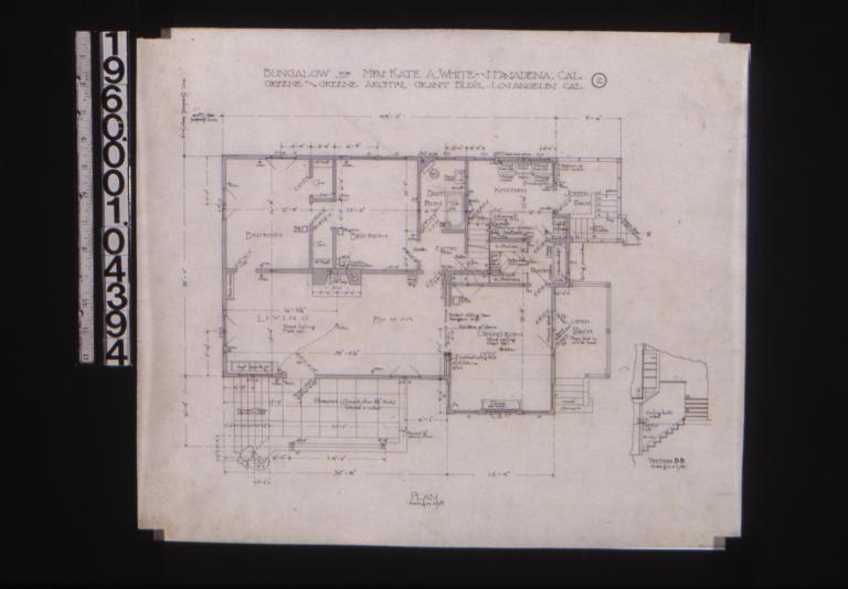 Main floor plan; section B-B : 2.