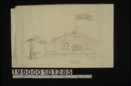 Side elevation with section through wall : Sheet no. 2.