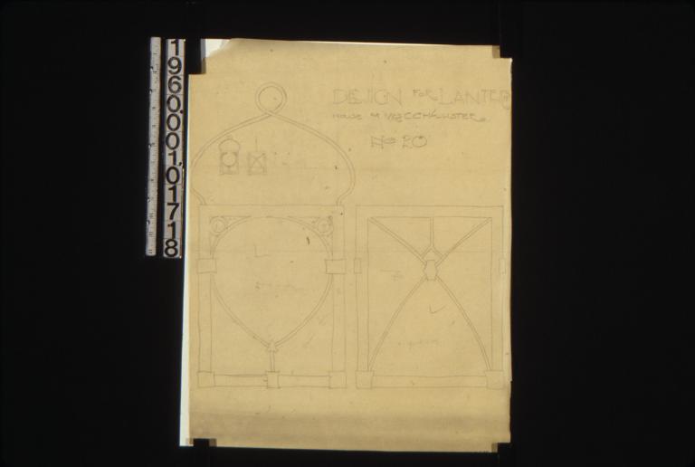 Design for lanterns -- detail drawings : No. 20.